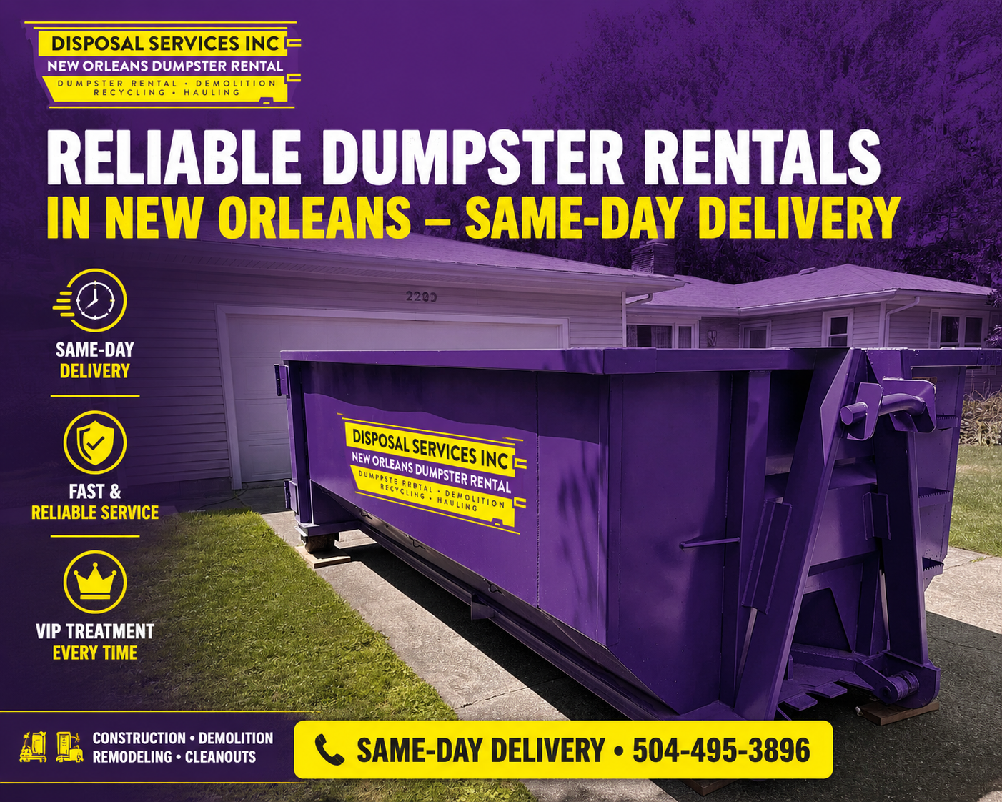 dumpster rental New Orleans